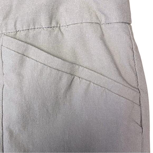 Chico’s so slimming pants tan stretch comfortable flattering size large short - Picture 3 of 4